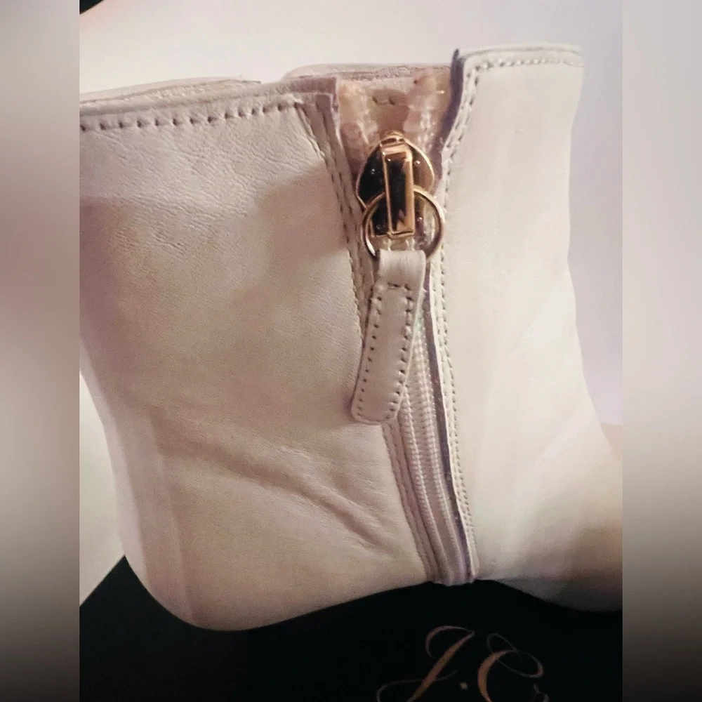 J. Crew Ivory Ankle Boots - Picture 9 of 12